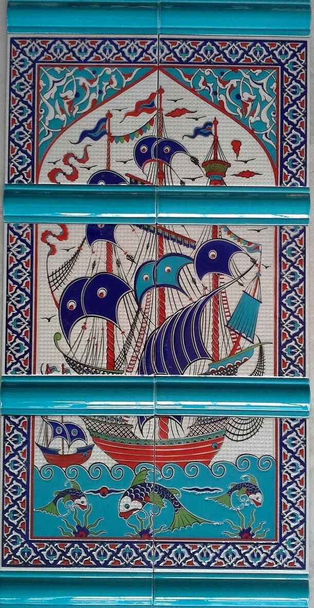 40x80 cm Çini Pano - 07